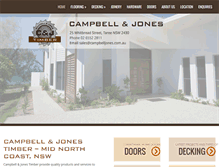 Tablet Screenshot of campbelljones.com.au